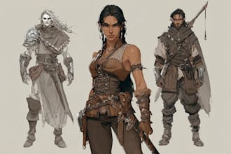 do make a dnd art and d and d character for you
