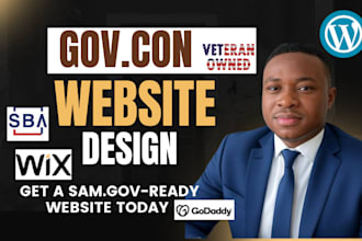 design nonprofits government contract website for bids, capability and llc setup