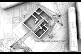 draw and stamp architectural drawing mep hvac engineering plan for city permit