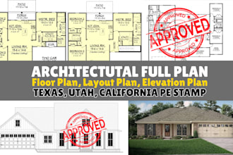 draw city permit architectural stamp engineering mep floor plan architecture