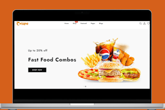 design meal prep shopify store food delivery website catering website meal store