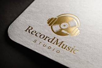 custom dj logo design bold, clean and club ready