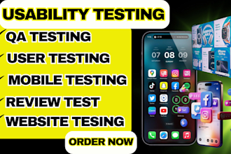 test and qa your website or app for functionality and usability  user testing