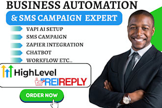 setup gohighlevel rei reply zapier automation ghl vapi ai highlevel sms campaign