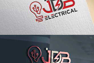 custom electrician logo design professional, clean and striking