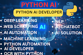 build python ai, ai web app, ml, deep learning, ai automation, rag, nlp, llm