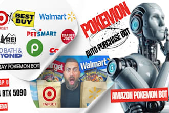 do pokemon bot, popmart bot, auto purchase bot, auto buying bot, amazon bot