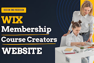 build a wix membership website for course creators with video and student login