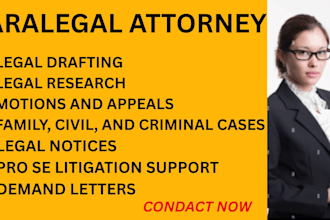 draft US legal documents, contracts, and court motions as your paralegal
