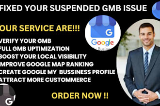 create a verified gmb and fix your suspended profile