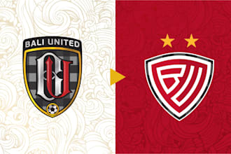 make your modern football and soccer logo design