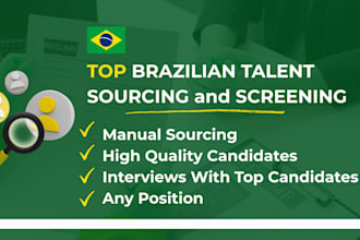 source and screening brazilian talents for your open role