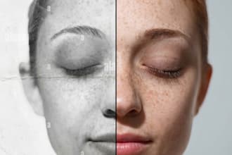 do professional portrait retouching business photo beautify