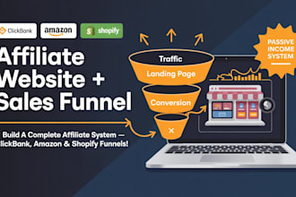 build clickbank amazon website shopify sales affiliate marketing sales funnel