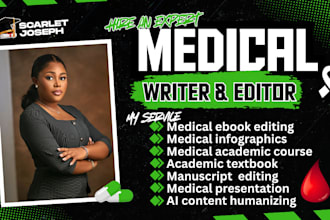 medical manuscript writing nuroscience anatomy opthalmology medical presentation