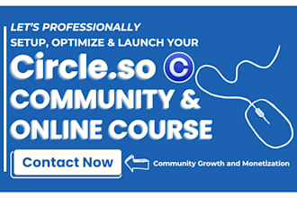setup circle so community circle so online course manage circle online community