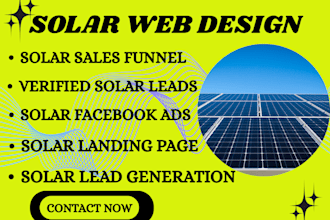 design a professional solar energy website or landing page