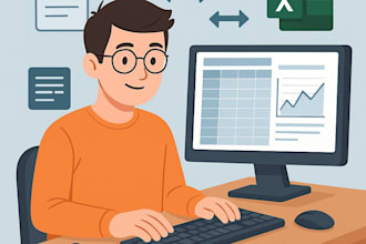 convert PDF to word or excel, fix excel formulas, and do data en