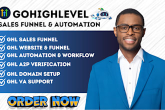 setup gohighlevel CRM automation, expert, ai agent ghl, gohighlevel sales funnel