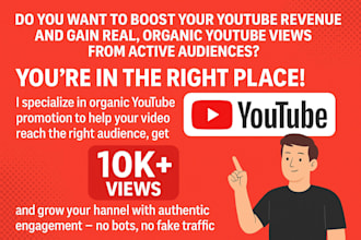 organic youtube channel promotion increase yt revenue usa video views  shoutout
