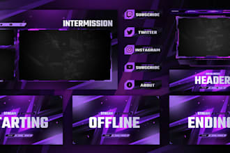 animated stream overlay , twitch overlay, animated screen, twitch emotes, banner