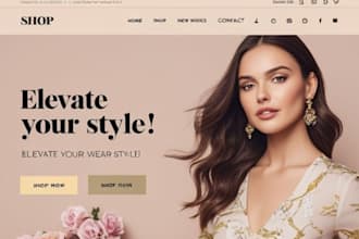 design luxury fashion website, fashion clothing store design