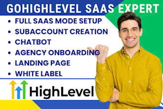 build and manage pro gohighlevel saas ghl agency onboarding ghl saas website va