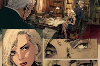 do comic book page illustration comic strip cover art
