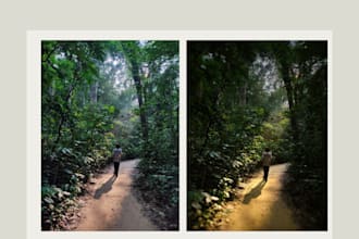 professionally retouch and color grade your photos in lightroom