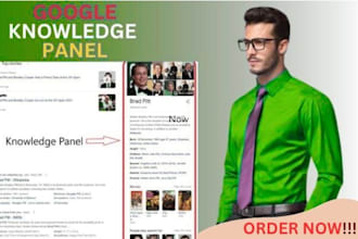 setup a verified google panel knowledgepanel for any category