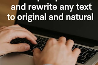 paraphrase and rewrite any text to sound original