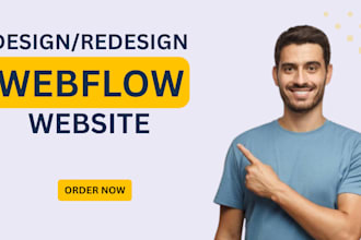 design,redesign,or develop webflow website,figma to webflow