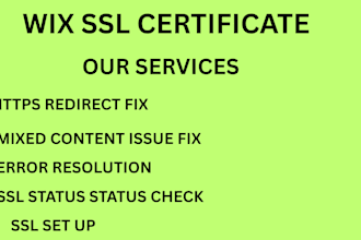 fix dns, ssl issues, speed issues and improve wix website error