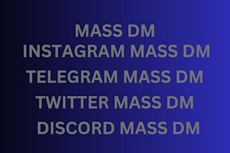 do mass dm instagram mass dm telegram mass dm twitter mass dm discord mass dm
