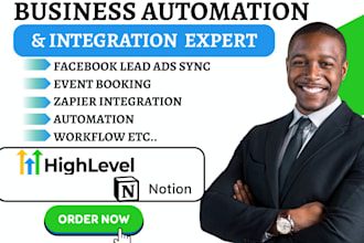 notion template ghl event booking integration zapier facebook lead ad automation