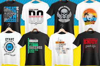 design awesome typography t shirts for amazon merch