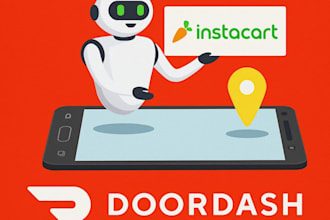 develop doordash, instacart, lyft, grubhub, and grabber bots