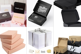 do product packaging box design and amazon packaging design