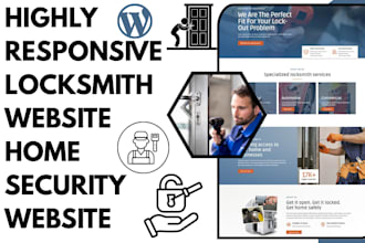 build best locksmith website ,locksmith landing page home security website