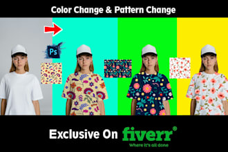 do pattern change, replacement, color change and correction
