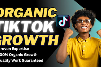 grow tiktok monetize and promote tiktok to organic real and active 10m followers