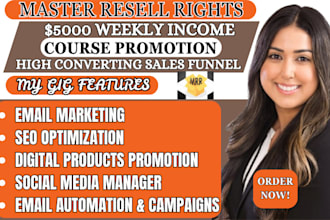 create profitable sales funnels ,email campaign with master resell rights