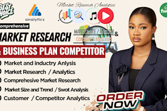 conduct a detailed market research, business plan, competitor and swot analysis