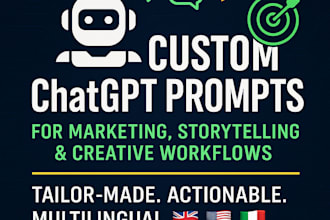 create custom chatgpt, deepseek prompts marketing, ebook in eng ita