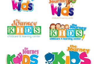 custom daycare logo design friendly, colorful and  trustworthy