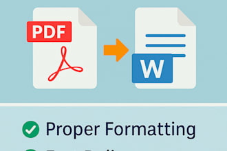 convert PDF to word or word to PDF with proper formatting