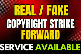 remove real or fake copyright strike with strong counter