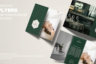 create a custom, modern flyer