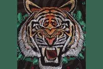 do embroidery digitizing logo jersey design cap into dst pes emb files