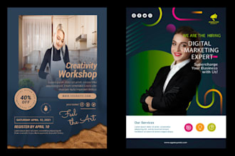 do attractive flyer or poster